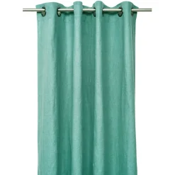 Fabrique de Styles Rideaux Et Voilages>Rideaux en lin et coton céladon avec œillets 130x280cm - Figari Celadon