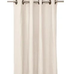Fabrique de Styles Rideaux Et Voilages>Rideaux en lin et coton avec oeillets 130x280cm - Figari Naturel