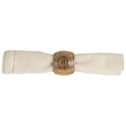 Fabrique de Styles Serviettes De Table>Rond de serviette papa en manguier - Famille Naturel