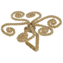 Fabrique de Styles Serviettes De Table>Rond serviette d8x10cm - Artifice Doré