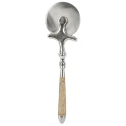 Fabrique de Styles Ustensibles De Cuisine>Roulette à pizza en inox et acacia - art Naturel
