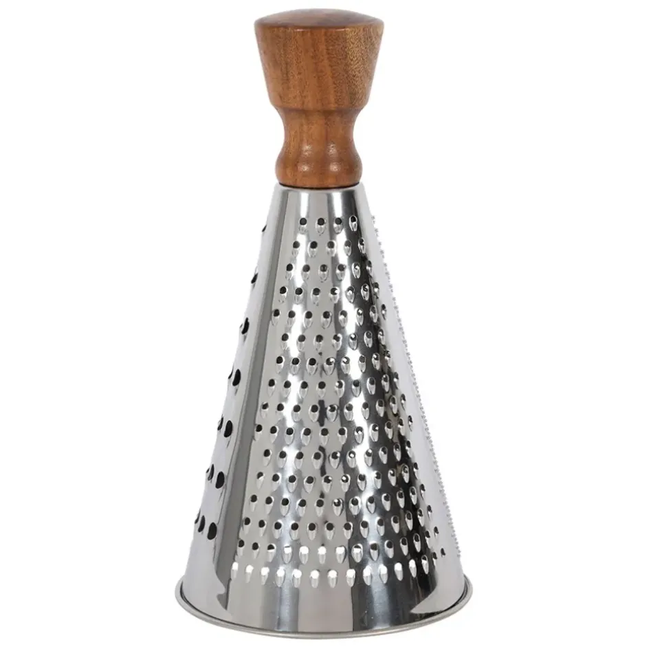 Fabrique de Styles Ustensibles De Cuisine>Râpe ronde en inox et bois - Ablis Naturel