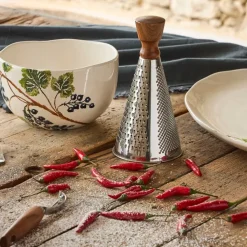 Fabrique de Styles Ustensibles De Cuisine>Râpe ronde en inox et bois - Ablis Naturel