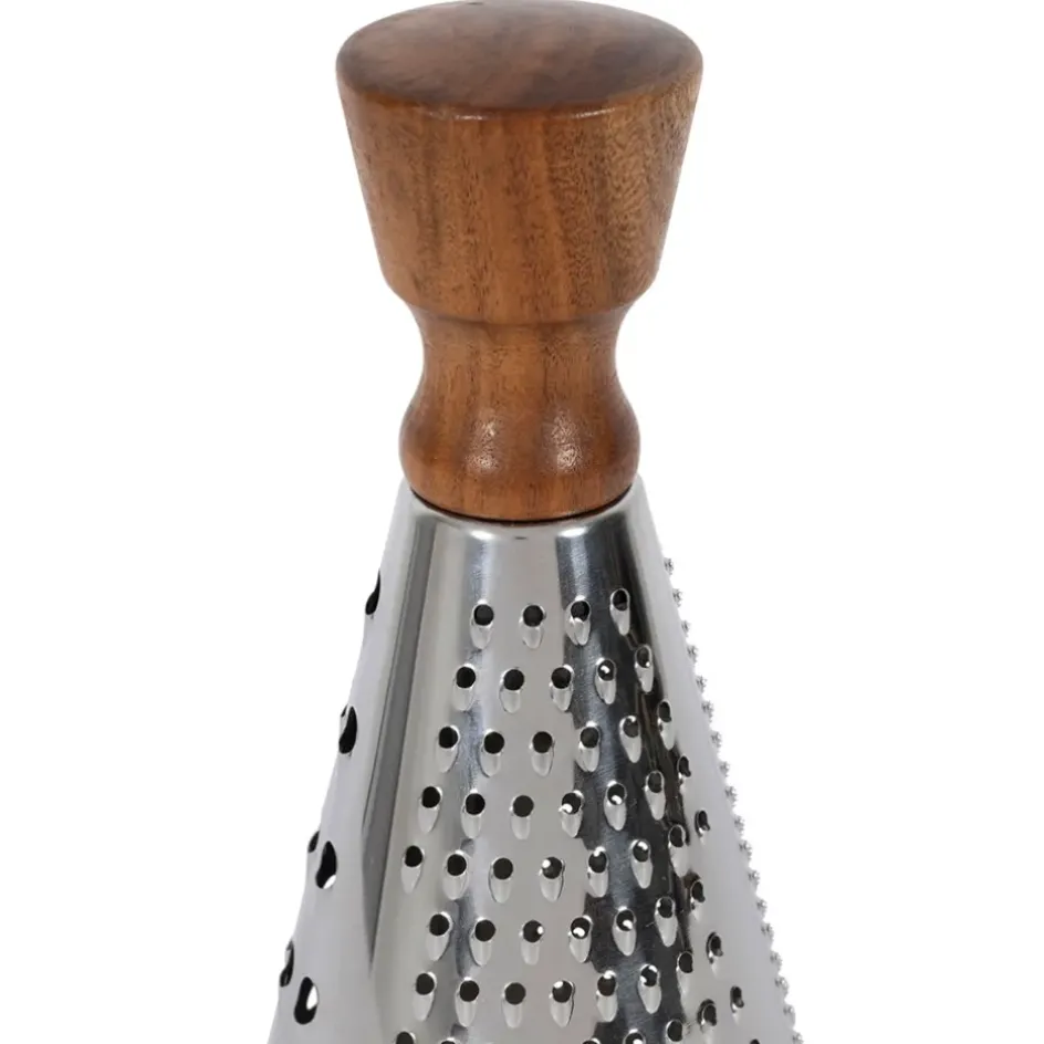 Fabrique de Styles Ustensibles De Cuisine>Râpe ronde en inox et bois - Ablis Naturel