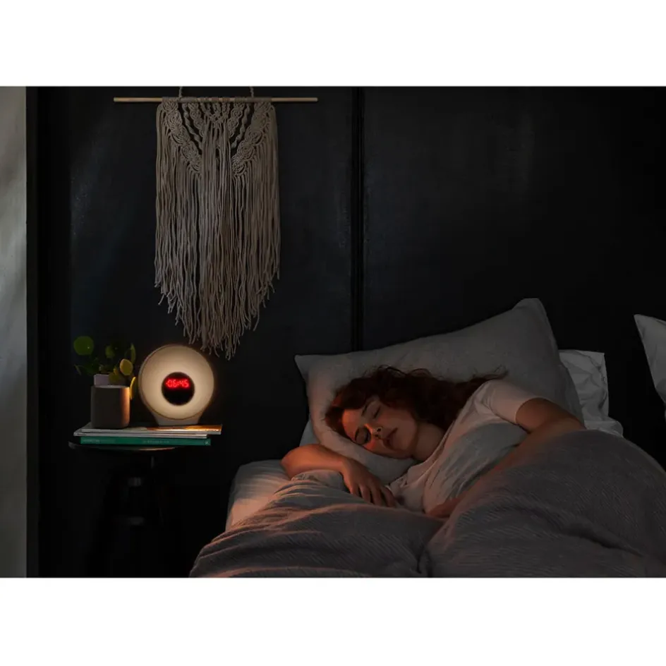 Fabrique de Styles Multimédia>Réveil coucher de soleil Blanc