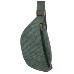 Fabrique de Styles Sacs Et Cabas>Sac banane en velours côtelé émeraude - Bananez Emeraude