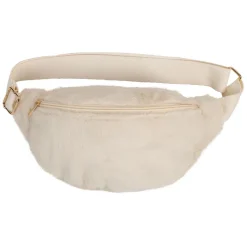 Fabrique de Styles Sacs Et Cabas>Sac banane fausse fourrure - Bananez Blanc