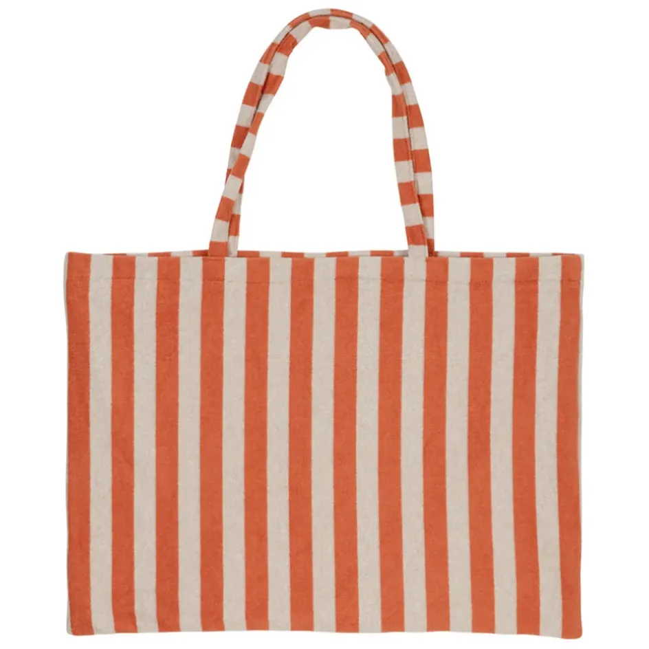 Fabrique de Styles Sacs Et Cabas>Sac en coton rayé et blanc - Palma Corail