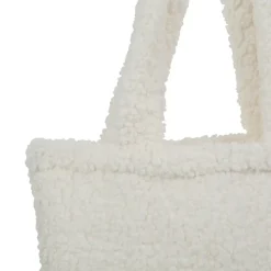 Fabrique de Styles Sacs Et Cabas>Sac tote bag doudou bouclette 38x42cm - cosine Ivoire