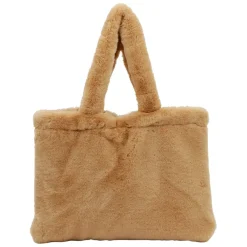 Fabrique de Styles Sacs Et Cabas>Sac tote bag peluché - Adalie Beige