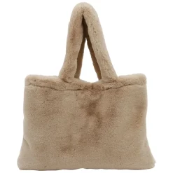 Fabrique de Styles Sacs Et Cabas>Sac tote bag peluché - Adalie Taupe