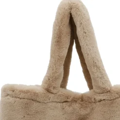 Fabrique de Styles Sacs Et Cabas>Sac tote bag peluché - Adalie Taupe