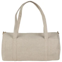 Fabrique de Styles Sacs Et Cabas>Sac week-end en en tissu et lin écru - Bowling Ecru