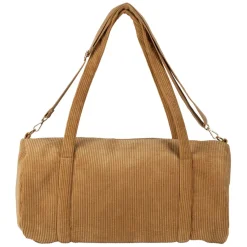 Fabrique de Styles Sacs Et Cabas>Sac weekend en tissu côtelé - Bowling Moutarde