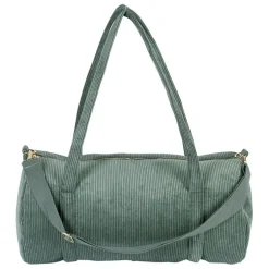 Fabrique de Styles Sacs Et Cabas>Sac weekend en velours côtelé vert - Funny Emeraude