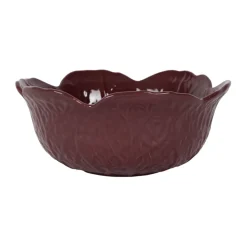 Fabrique de Styles Plats Et Saladiers>Saladier chou en grès d22cm - Chou Aubergine