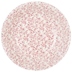 Fabrique de Styles Plats Et Saladiers>Saladier en faïence blanc et - p'tites fleurs Bordeaux