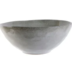 Fabrique de Styles Plats Et Saladiers>Saladier en grès d28cm - Au grès du temps Gris