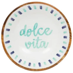 Fabrique de Styles Plats Et Saladiers>Saladier en manguier écru d28cm - Dolce Vita Ecru