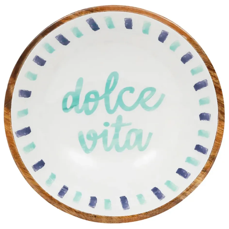 Fabrique de Styles Plats Et Saladiers>Saladier en manguier écru d28cm - Dolce Vita Ecru