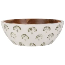 Fabrique de Styles Plats Et Saladiers>Saladier en manguier d30cm - Bord De Mer Kaki