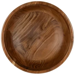 Fabrique de Styles Plats Et Saladiers>Saladier en manguier d30cm - Estran Turquoise