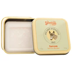 Fabrique de Styles Savon Solide>Savon boîte métal lait d'anesse bio Blanc