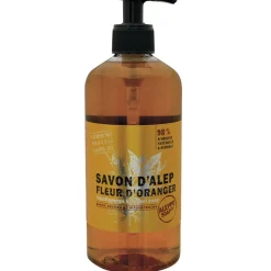 Fabrique de Styles Savon Liquide>Savon d'alep liquide fleur d'r 500ml Orange