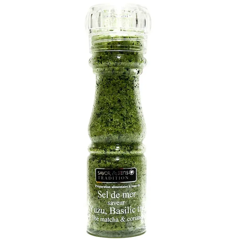 Fabrique de Styles Condiments Et Épices>Sel saveurs de yuzu, basilic thaï et coriandre