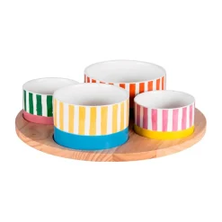 Fabrique de Styles Bols Et Coupelles>Service apéritif 4 coupelles en porcelaine - Dolce Vita Multicolore