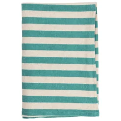 Fabrique de Styles Serviettes De Bain>Serviette de bain en coton et polyester 90x180cm - Palma Turquoise