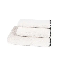 Fabrique de Styles Serviettes De Bain>Serviette de toilette invité en coton 30x50cm - Issey Craie