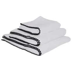 Fabrique de Styles Serviettes De Bain>Serviette en coton 30x50cm - Issey Blanc
