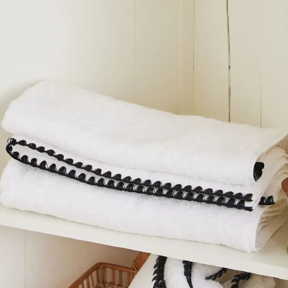 Fabrique de Styles Serviettes De Bain>Serviette en coton 30x50cm - Issey Blanc