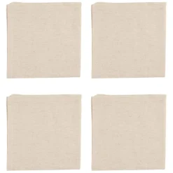 Fabrique de Styles Serviettes De Table>Serviettes x4 en coton et lin - chambray Naturel