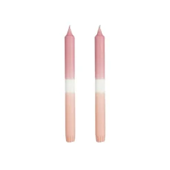 Fabrique de Styles Bougies Non Parfumées>Set de 2 bougies chandelier Rose