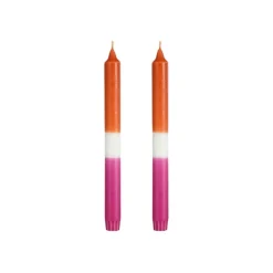 Fabrique de Styles Bougies Non Parfumées>Set de 2 bougies chandelier Orange