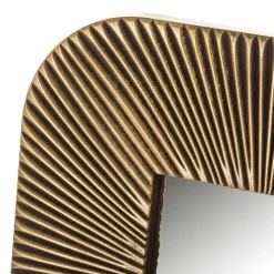 Fabrique de Styles Miroirs>Set de 3 miroir en polypropylene 25x25cm Doré