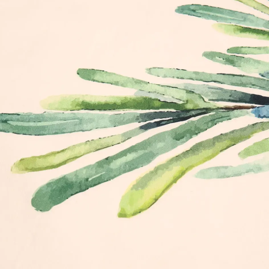 Fabrique de Styles Serviettes De Table>Set de 5 torchons aroma vert et lin en coton Multicolore