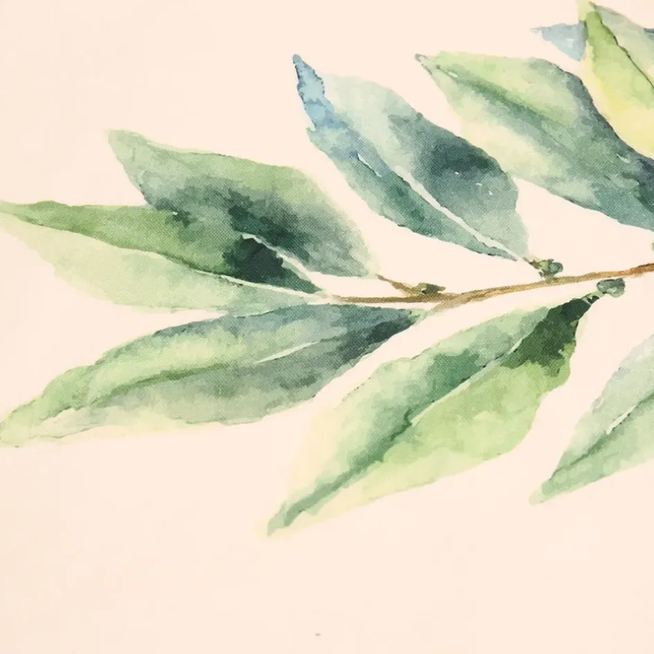 Fabrique de Styles Serviettes De Table>Set de 5 torchons aroma vert et lin en coton Multicolore