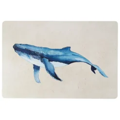 Fabrique de Styles Sets De Table>Set de table baleine en vinyle 30x45cm - Baleine Bleu
