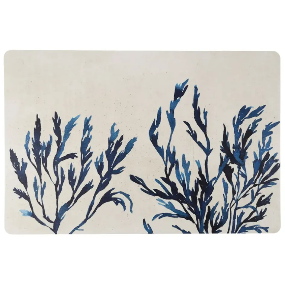 Fabrique de Styles Sets De Table>Set de table corail en vinyle 30x45cm - Corail Bleu Marine