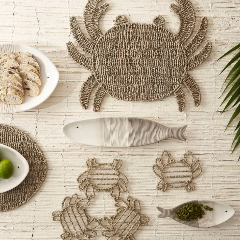 Fabrique de Styles Sets De Table>Set de table crabe sumatra Naturel