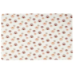 Fabrique de Styles Sets De Table>Set de table écru et - sweet leaves Terracotta