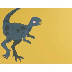 Fabrique de Styles Sets De Table>Set de table rectangle Xabi le Xiaosaurus 46x33cm - Kids Jaune