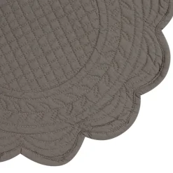 Fabrique de Styles Sets De Table>Set de table rond boutis en coton Poivre