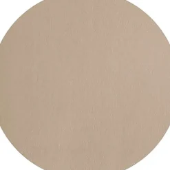 Fabrique de Styles Sets De Table>Set de table rond simili cuir beige d38cm - Optic Stone