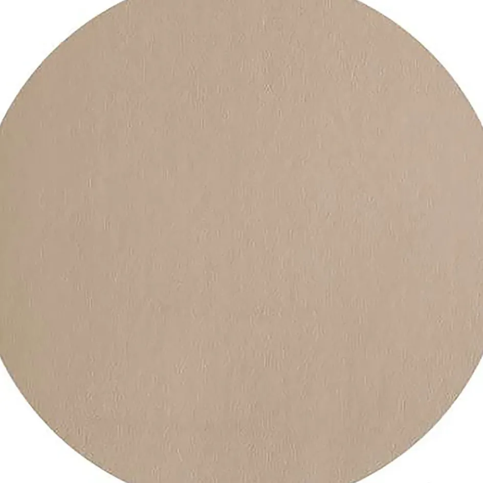 Fabrique de Styles Sets De Table>Set de table rond simili cuir beige d38cm - Optic Stone