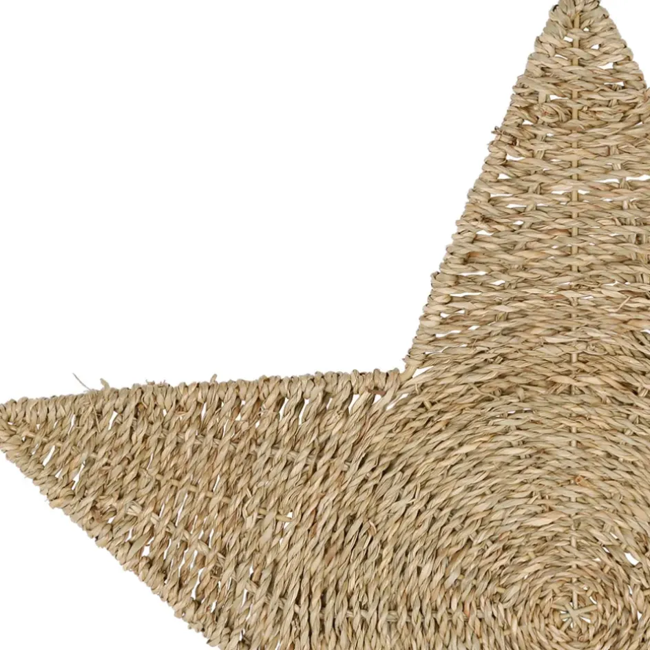 Fabrique de Styles Sets De Table>Set de table étoile en jonc de mer 44.5x44.5cm - Borneo Naturel