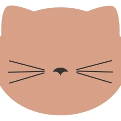 Fabrique de Styles Sets De Table>Set de table vinyle chat d30cm Rose